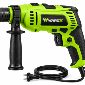WAROX Corded Impact Drill with Auxiliary Handle – Green and Black